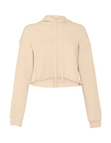 BEL-7502-Sweat-shirt capuche court pour femmes